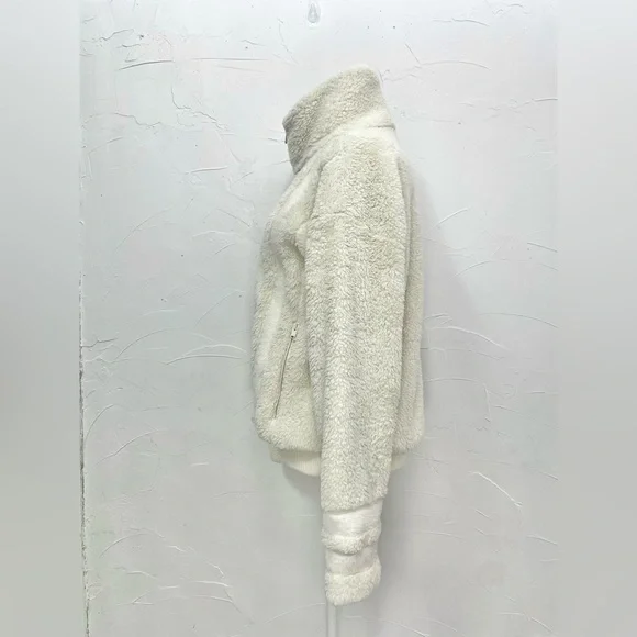 Athleta Willow Fleece Sherpa Bomber Jacket - Picture 7 of 15